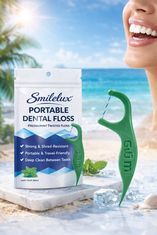 Smilelux Portable Dental Floss Picks (Mint Fresh)
